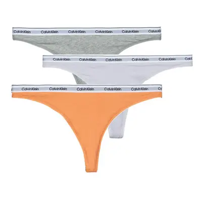 Calvin Klein Jeans THONG 3PK X3 women's Tanga briefs in Multicolour