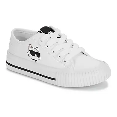 Karl Lagerfeld KARL'S VARSITY KLUB girls's Children's Shoes (Trainers) in White