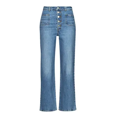 Levis RIBCAGE PATCH POCKET women's Jeans in Blue