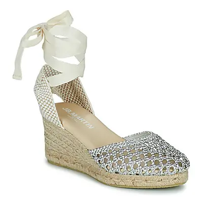 JB Martin VISALIA women's Espadrilles / Casual Shoes in Silver