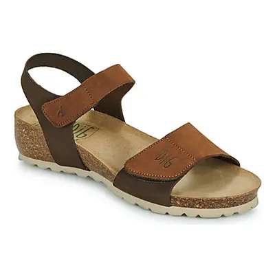 Dream in Green ZAMINI women's Sandals in Brown