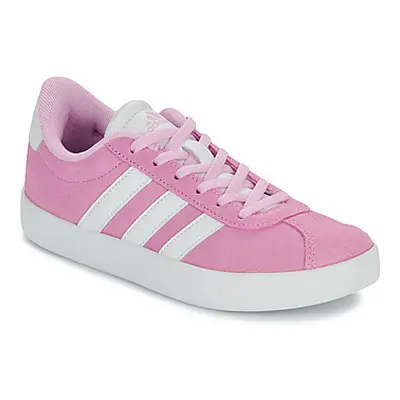 Adidas VL COURT 3.0 K girls's Children's Shoes (Trainers) in Pink