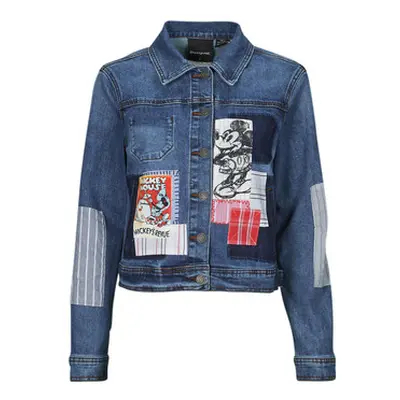 Desigual CHAQ_WALTER women's Denim jacket in Blue