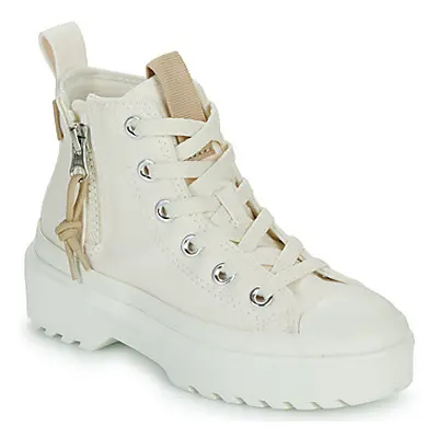 Converse CHUCK TAYLOR ALL STAR LUGGED LIFT girls's Children's Shoes (High-top Trainers) in White