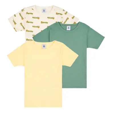 Petit Bateau A0A8I X3 boys's Children's T shirt in Multicolour