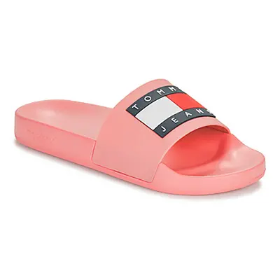 Tommy Jeans TOMMY JEANS FLAG POOL SLIDE ESS women's Sliders in Pink