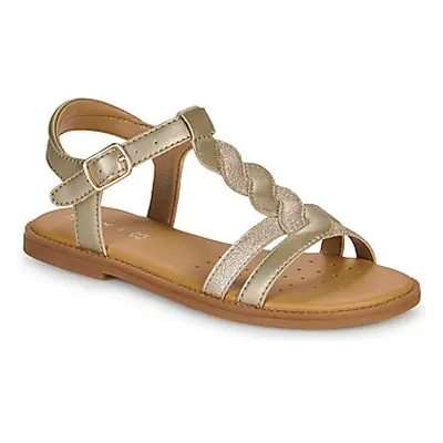 Geox J SANDAL KARLY GIRL girls's Children's Sandals in Gold