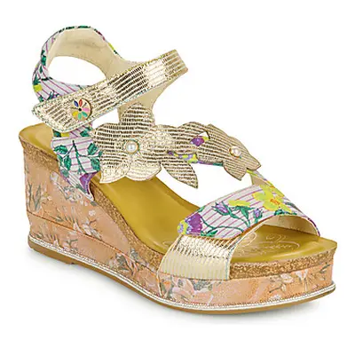 Laura Vita HACDEO-20-DORE women's Sandals in Gold