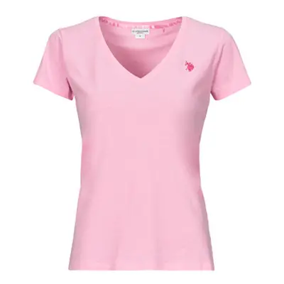 U.S Polo Assn. BELL women's T shirt in Pink