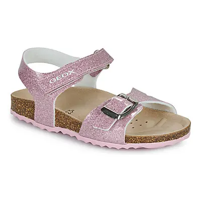 Geox J ADRIEL GIRL girls's Children's Sandals in Pink