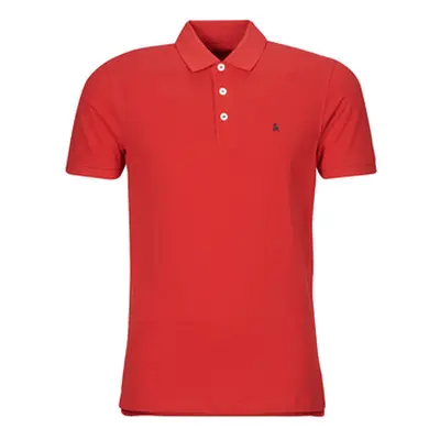 Jack & Jones JJEPAULOS POLO SS men's Polo shirt in Red