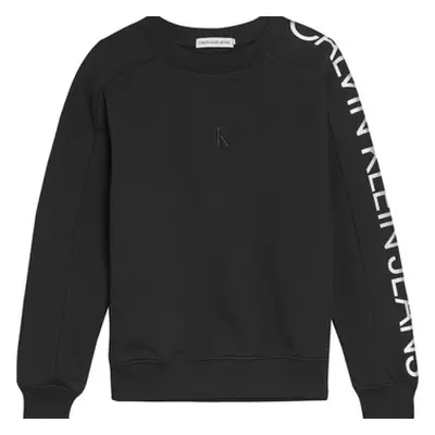 Calvin Klein Jeans IG0IG00691-BEH girls's Children's Sweatshirt in Black