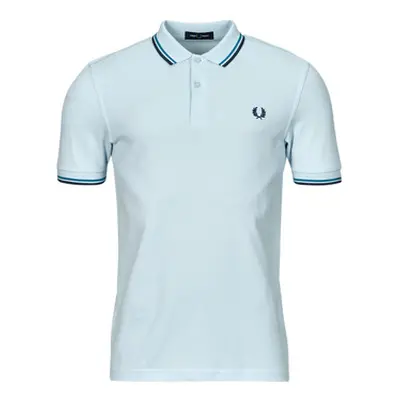 Fred Perry TWIN TIPPED FRED PERRY SHIRT men's Polo shirt in Blue