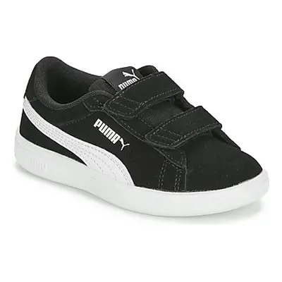 Puma SMASH 3.0 PS boys's Children's Shoes (Trainers) in Black