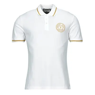 Versace Jeans Couture 76GAGT02 men's Polo shirt in White