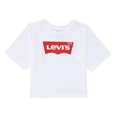 Levis LIGHT BRIGHT HIGH RISE TOP girls's Children's T shirt in White