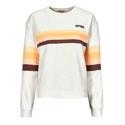 Rip Curl SURF REVIVAL PANNELLED CREW women's Sweatshirt in Multicolour