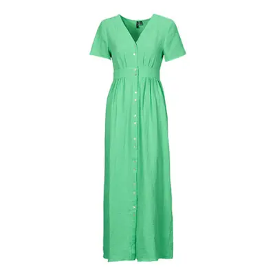 Vero Moda VMNATALI women's Long Dress in Green