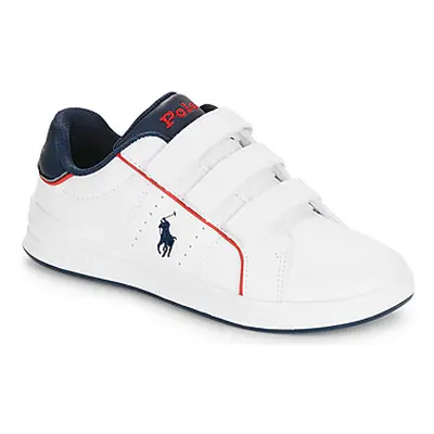 Polo Ralph Lauren HERITAGE COURT III EZ girls's Children's Shoes (Trainers) in White