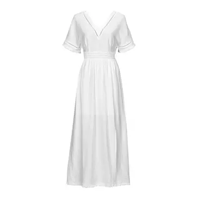 Kaporal CASSY women's Long Dress in White