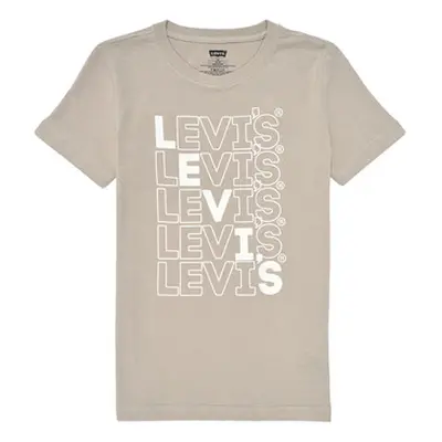 Levis LEVI'S LOUD TEE boys's Children's T shirt in Beige