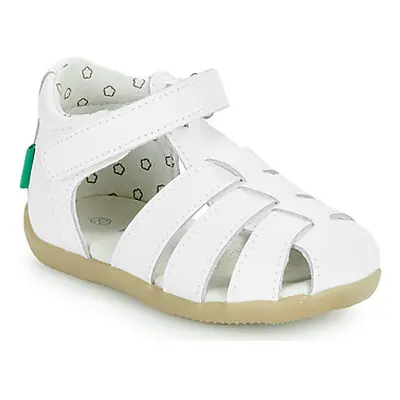 Kickers BIGFLO-C boys's Children's Sandals in White