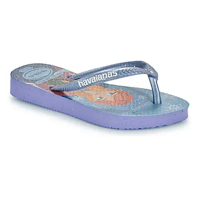 Havaianas KIDS SLIM PRINCESS girls's Children's Flip flops / Sandals in Blue