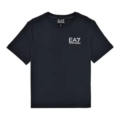 Emporio Armani EA7 TSHIRT 8NBT51 boys's Children's T shirt in Black