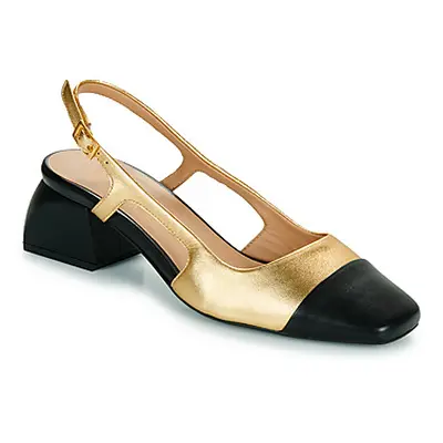 Fericelli LEA women's Court Shoes in Gold