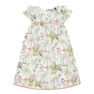 3 Pommes SANDRINE girls's Children's dress in White