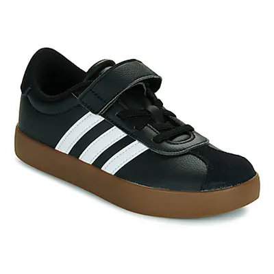 Adidas VL COURT 3.0 EL C girls's Children's Shoes (Trainers) in Black