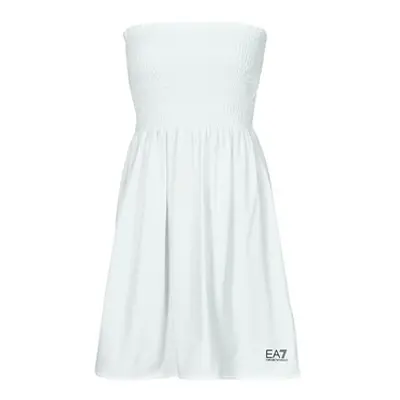 Emporio Armani EA7 ROBE SMOCK women's Dress in White