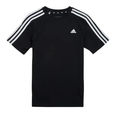 Adidas 3S TEE boys's Children's T shirt in Black