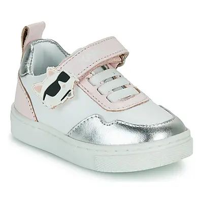 Karl Lagerfeld KARL'S VARSITY KLUB girls's Children's Shoes (Trainers) in White