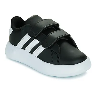 Adidas GRAND COURT 2.0 CF I boys's Children's Shoes (Trainers) in Black