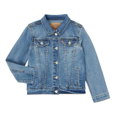 Levis 4E4388-M0K girls's Children's Denim jacket in Blue