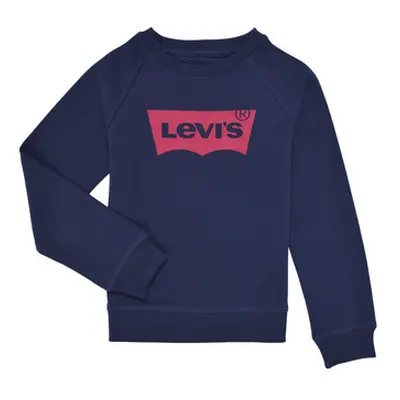 Levis BATWING CREWNECK SWEATSHIRT girls's Children's Sweatshirt in Marine