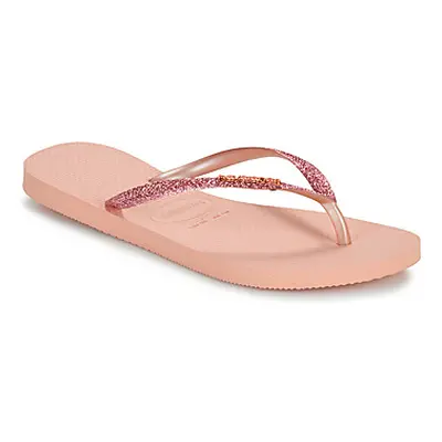 Havaianas SLIM GLITTER II women's Flip flops / Sandals (Shoes) in Pink