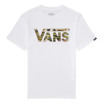 Vans BY VANS CLASSIC LOGO FILL boys's Children's T shirt in White