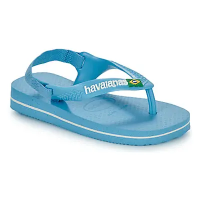 Havaianas BABY BRASIL LOGO II girls's Children's Flip flops / Sandals in Blue