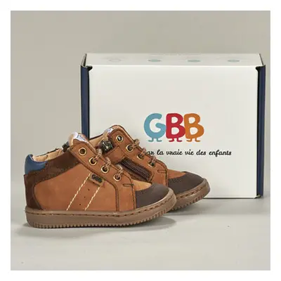 GBB AI651-24-B-ECH boys's Children's Shoes (High-top Trainers) in Brown