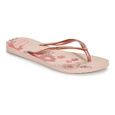 Havaianas SLIM ORGANIC women's Flip flops / Sandals (Shoes) in Pink