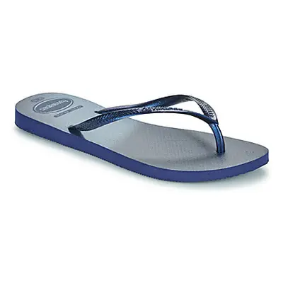 Havaianas SLIM GLOSS women's Flip flops / Sandals (Shoes) in Marine