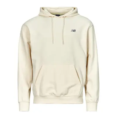 New Balance BRUSHED SMALL LOGO HOODIE men's Sweatshirt in Beige