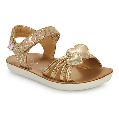 Shoo Pom GOA HEART girls's Children's Sandals in Gold