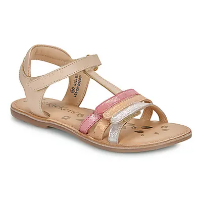 Kickers DIAMANTO girls's Children's Sandals in Pink