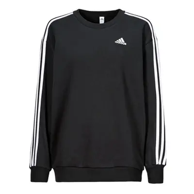 Adidas W 3S FL OS SWT women's Sweatshirt in Black