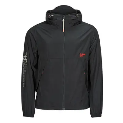 Superdry HOODED WINDBREAKER JKT men's Jacket in Black