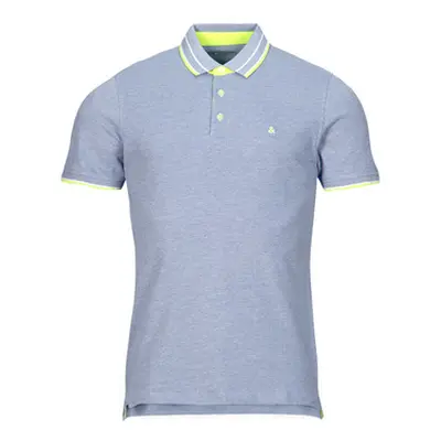 Jack & Jones JJEPAULOS POLO SS men's Polo shirt in Blue