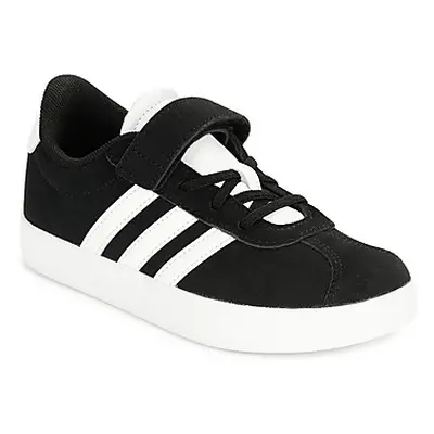 Adidas VL COURT 3.0 EL C boys's Children's Shoes (Trainers) in Black